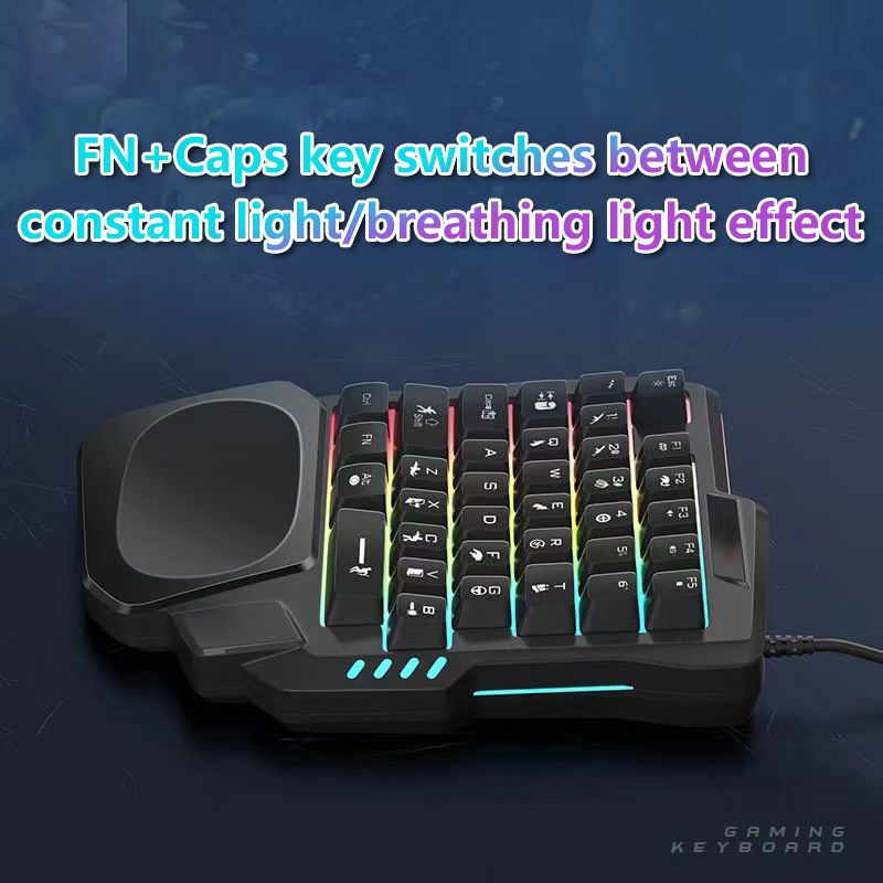RGB Gaming Keyboard Single Han – обзор и цена Gaming Keyboard Half