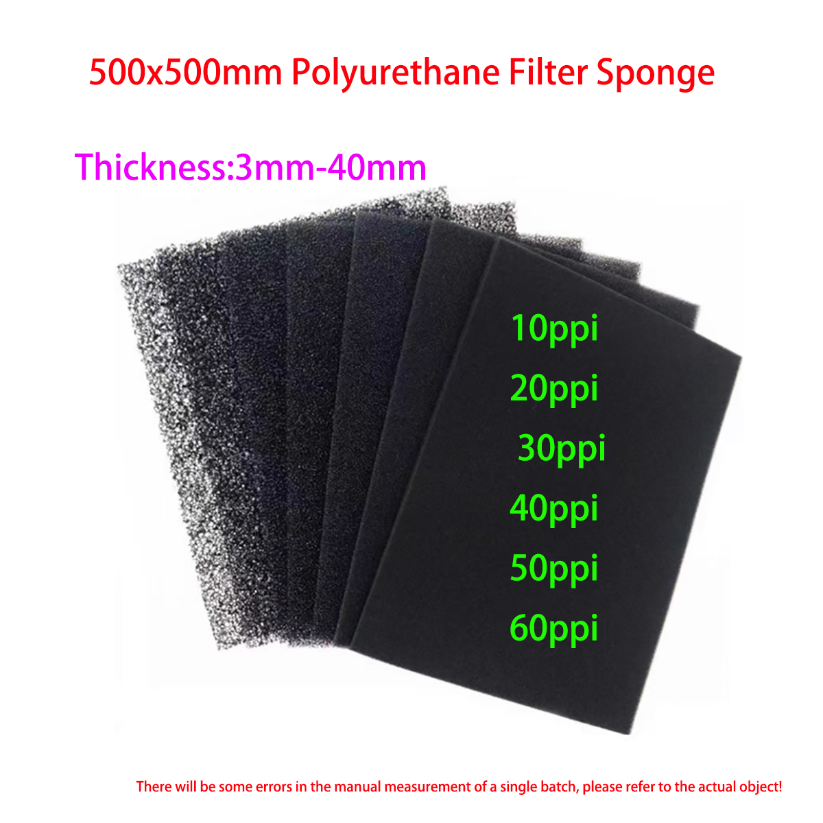 10ppi - 60ppi Aperture Polyure – обзор и цена Polyurethane Foam Sheet