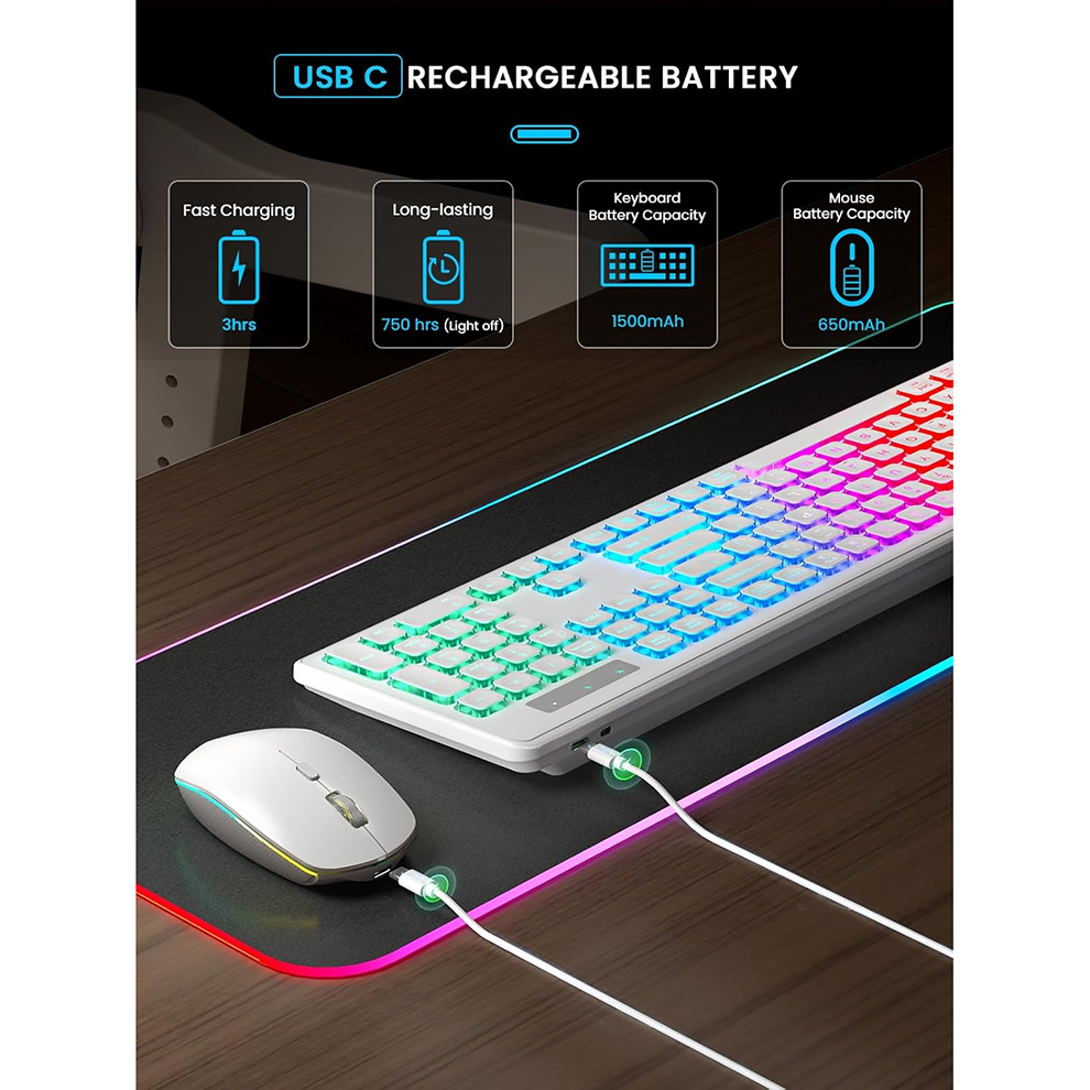 Backlit Wireless Keyboard and  – обзор и цена Gaming Keyboard Mouse Wireless