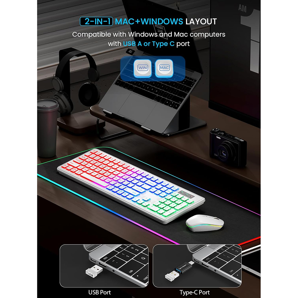 Backlit Wireless Keyboard and  – обзор и цена Gaming Keyboard Mouse Wireless