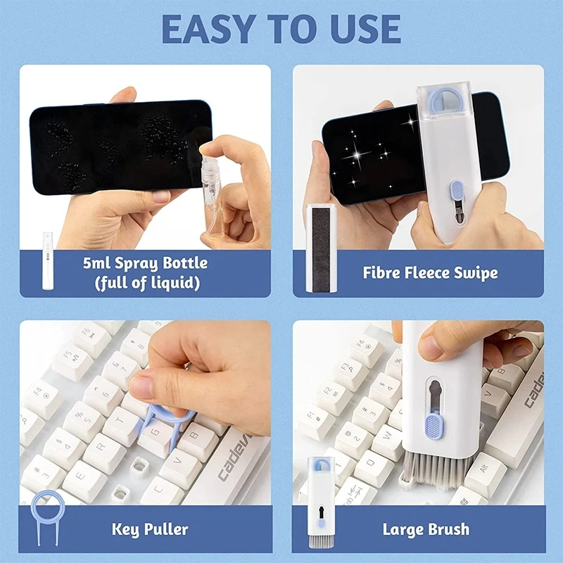 7 in 1 Computer Keyboard Clean – обзор и цена Keycap Puller Ring